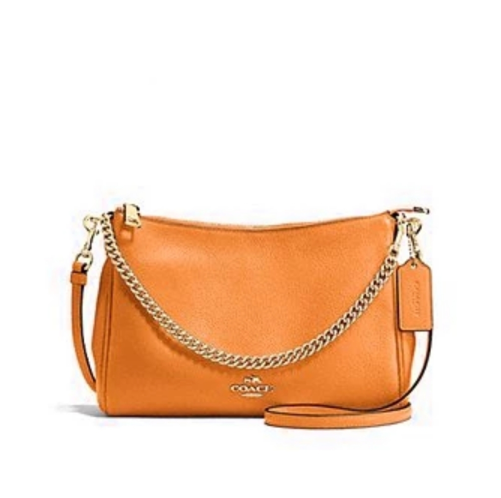 **SOLD** Coach Pebble Leather Carrie Crossbody Bag - Picture 7 of 8